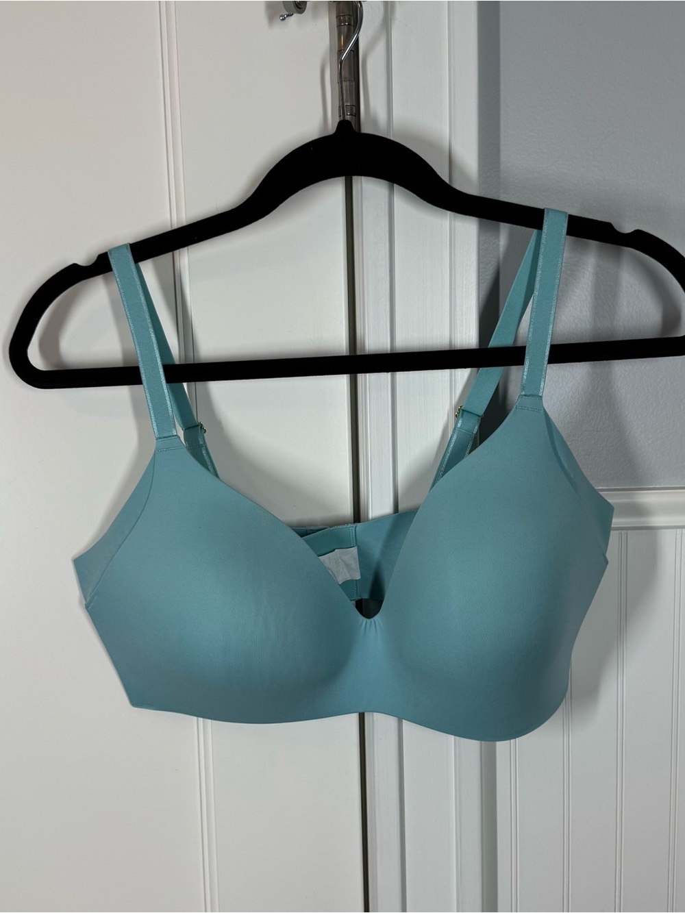 Knix Contuer Women's Bra Aqua Blue Wireless Size 5 (38C, 38D, 40C)